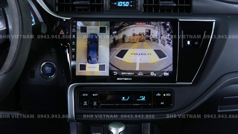 Màn hình DVD Android liền camera 360 Toyota Altis 2018 - nay | Gotech GT360 Plus